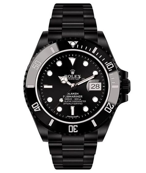 rolex submariner date black dlc by blaken